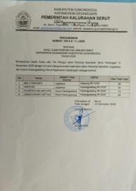 Nilai Ujian Pamong Kalurahan (Jagabaya dan Dukuh Karangpadang)